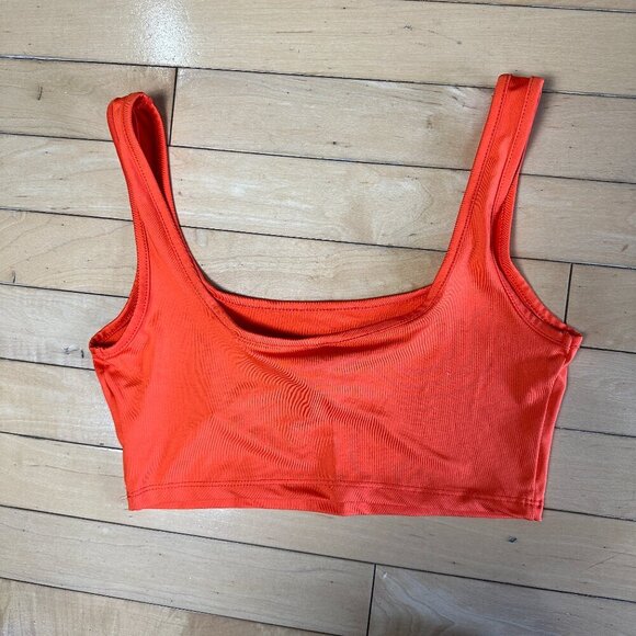 NWT Orange SHEIN Crop Tank Top Size Small - Picture 3 of 6